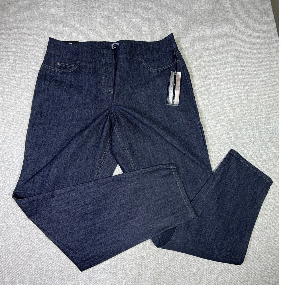 NWT Renuar Women 16 Indigo London Legging Jean Stretch Denim Pant PullOn Comfort